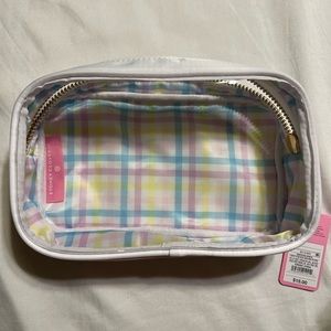 Stoney clover lane x Target white clear front with gingham inside pouch
